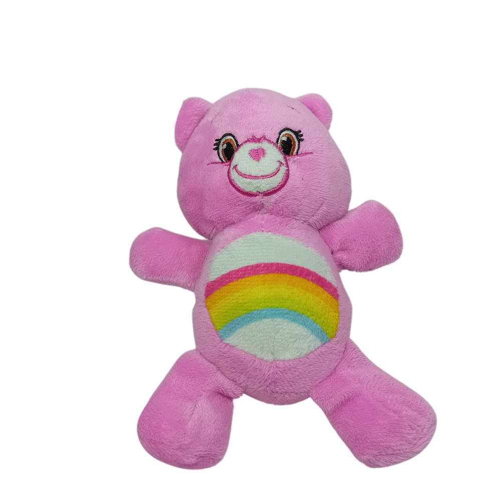 Modern Officially Licensed Care Bears Cheer Bear Dog Toy Plushie Squeaky Pets 7"
